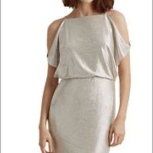 Lauren Ralph Lauren metallic gold dress. Size 16